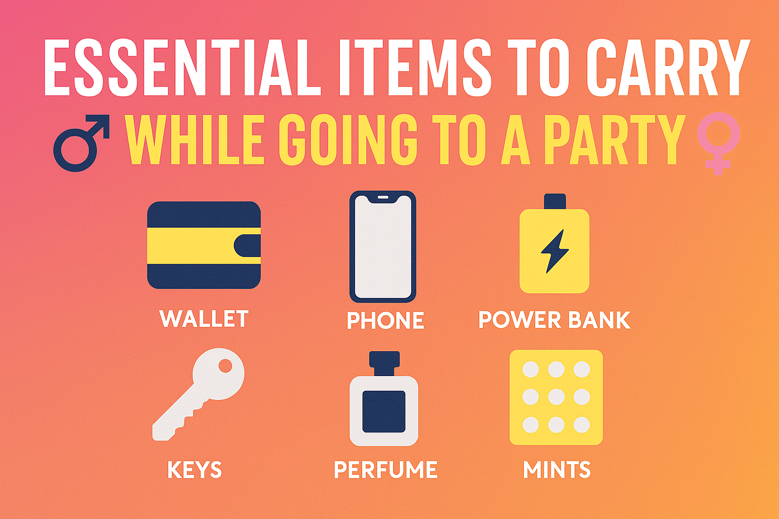 Essential Items to Carry While Going to a Party