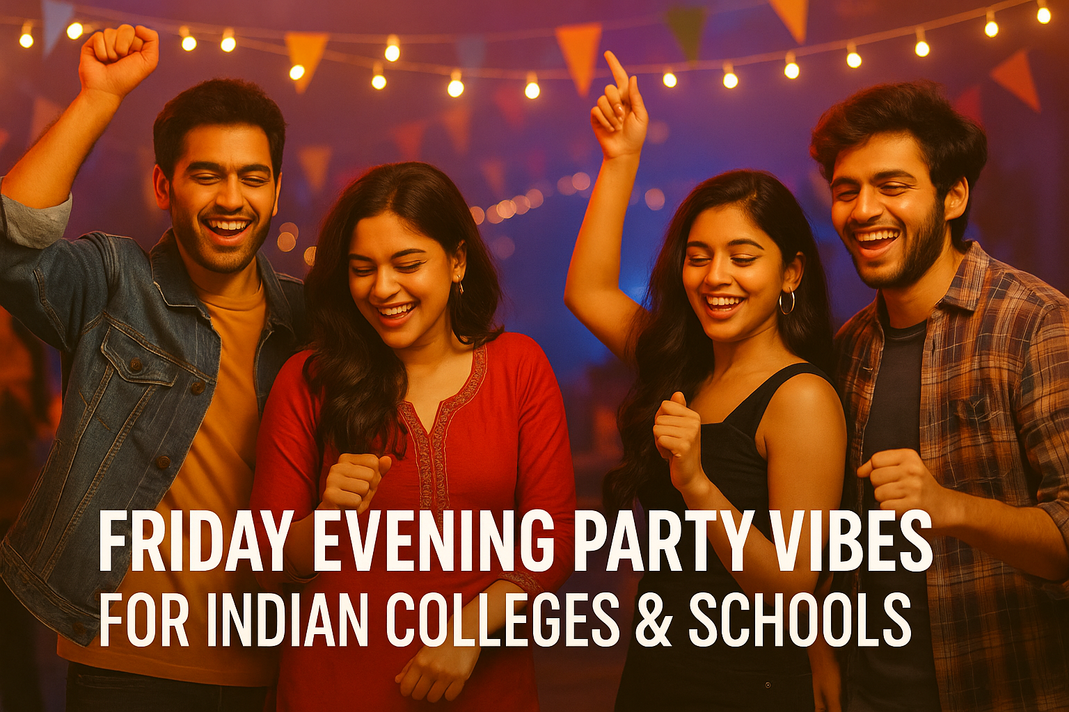 Friday Evening Party Vibes for Indian Colleges & Schools